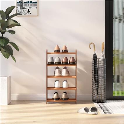 vidaXL Sapateira 45x24x81 cm derivados de madeira castanho