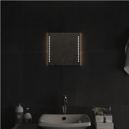 vidaXL Espelho de casa de banho com luzes LED 30x30 cm