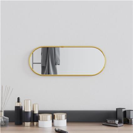 vidaXL Espelho de parede 40x15 cm oval dourado