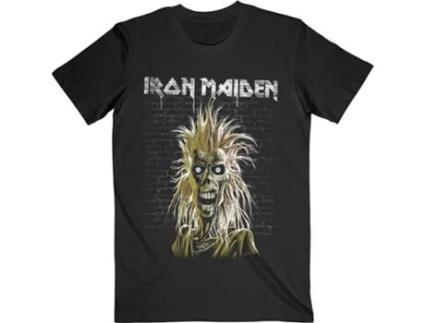 T-Shirt ROCK OFF Iron Maiden - Eddie 40th Anniversary Preto (Tamanho: L)