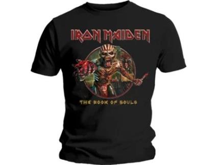 T-Shirt ROCK OFF Iron Maiden - Book Of Souls Preto (Tamanho: L)