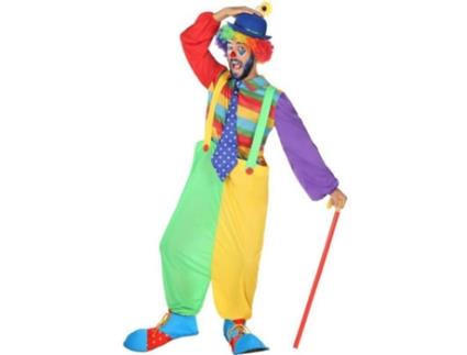 Fantasia para Adultos Palhaço Multicolor (3 Pcs) - XL