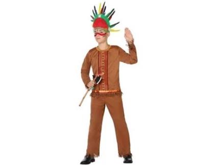 Fantasia para Crianças Índio (2 Pcs) - 5-6 Anos
