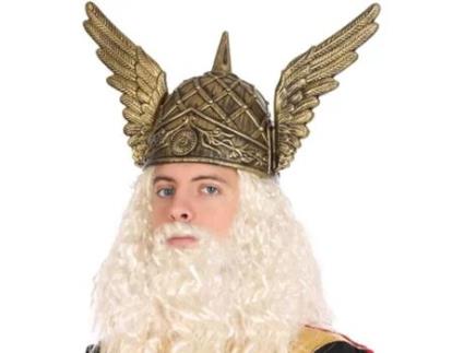 Capacete Gaulês Vercingetorix Dourado