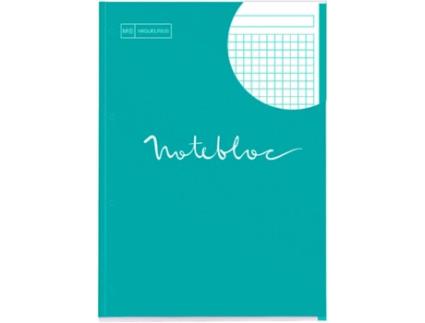 Bloco de Notas Miquelrius A4 Recarga Folhas de quadrícula 80 Folhas Turquesa (Recondicionado B)