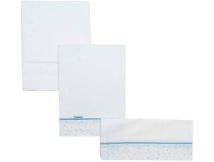 Lençóis de Berço  Astra Azul (3Ps - 120x180 cm)