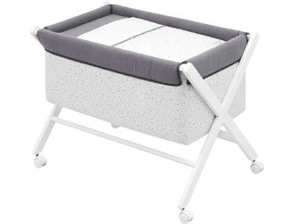 Berço de Madeira  Astra Cinza (55x87x74 cm)