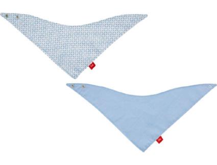 Babete Bandana  Be Giraffe Azul (2 Ps - 38x18 cm)