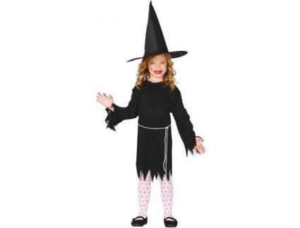 Fato de Menina  Bruxinha Halloween (Tam: 10 a 12 Anos)