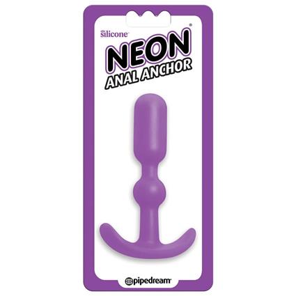 PLUGUE ANAL NEON LARGO ROXO