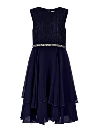 happy girls Vestido  navy / prata