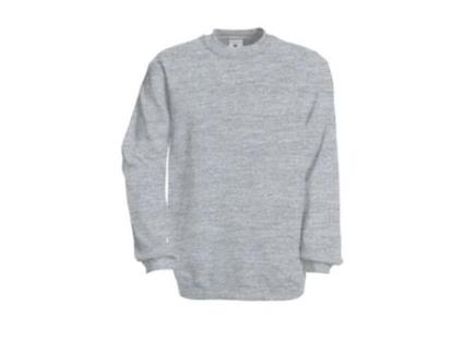 Sweatshirt para Unisexo B&C (M - Algodão - Cinzento)