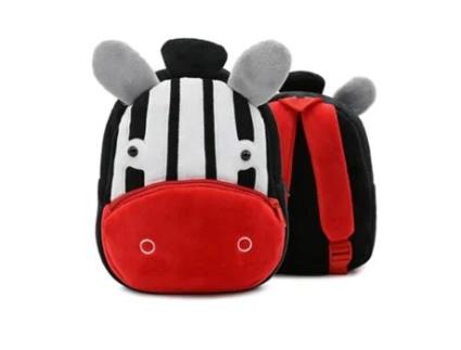 Mochila de animais de desenho animado mochila de criança mochila de pelúcia do jardim-de-infância Zebra animal