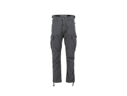 Calças para Homem ALPHA INDUSTRIES (31 - Algodão - Cinzento)