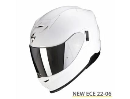 Capacete de motociclista de rosto inteiro Scorpion Exo-520 Evo Air Solid ECE 22-06