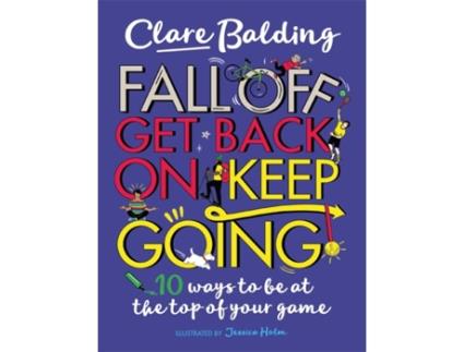 Livro fall off, get back on, keep going de clare balding (inglês)