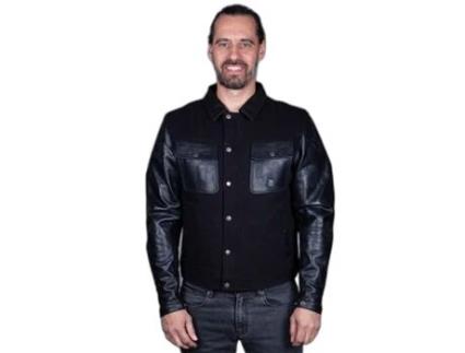 Casaco de Mota para Homem HELSTONS (L - Preto)
