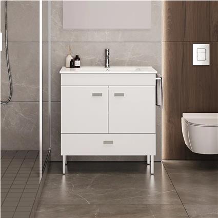 Móvel de WC Ecofast 80 com Pés e Lavatório