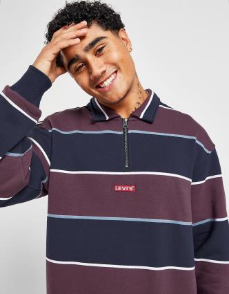 Levi's Sweatshirt Babytab Stripe - Azul, Azul