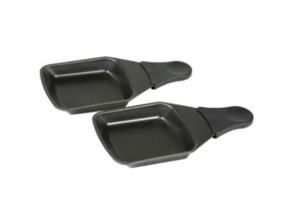 Conjunto 2 Pratos Quadrados Antiaderentes para Grelhador Raclette TEFAL xa400202