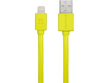 Cabo de Dados XTREMEMAC (Lightning - USB A - 1 m - Amarelo)