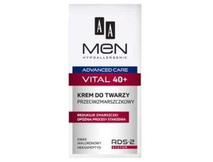 AA Homens Cuidados de Rosto Avançada Creme Vital 40+ 50ml rosto przeciwzmarszkowy