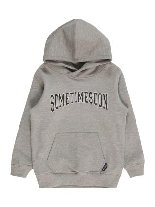 SOMETIME SOON Sweatshirt 'Ocean'  cinzento / preto