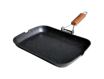 Grelhador WECOOK (34 x 24 cm - Alumínio Fundido - Preto)