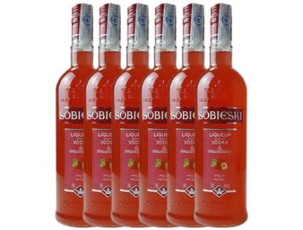 Vodka MARIE BRIZARD Marie Brizard Sobieski Strawberry (0.7 L - 6 unidades)