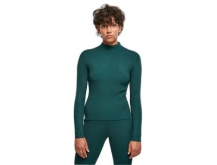 Camisola de Gola Alta para Mulher URBAN CLASSICS (S - Azul)
