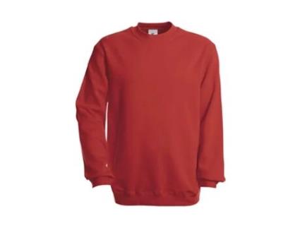 Sweatshirt para Unisexo B&C (L - Algodão - Vermelho)