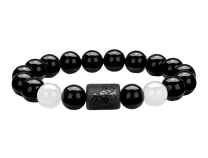 Pulseira ZENDRO Onyx Constellation Sagitário (Missanga - Preto - 18 a 20 cm)