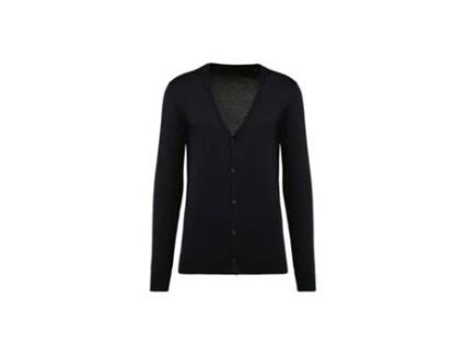 Cardigan para Homem KARIBAN PREMIUM (3XL - Algodão - Preto)