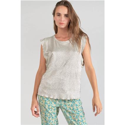 Le Temps Des Cerises Blusa metalizada, de cavas