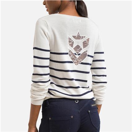 Freeman T. Porter Camisola estilo marinheiro, mangas compridas, logótipo atrás
