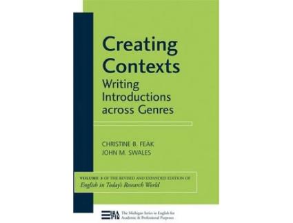 Livro creating contexts de christine feak,john m. swales (inglês)