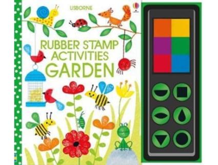 Livro rubber stamp activities garden de fiona watt (inglês)