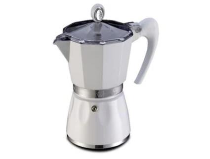 Cafeteira Italiana 3 Xícaras Brancas 103803