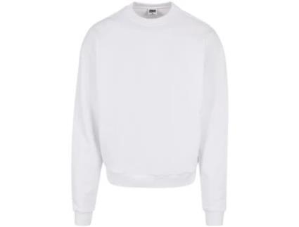 Sweatshirt para Homem URBAN CLASSICS (3XL - Algodão - Branco)