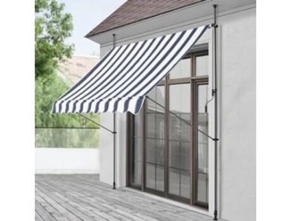 Toldo PRO.TEC (300 x 120 x 200-300 cm - Aço)