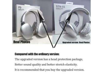 Auscultadores Sem Fio Bluetooth Noise-Cancellation Headsets Stereo Sound Heavy Bass Auscultadores para Telefone Pc Gaming Headset na Cabeça