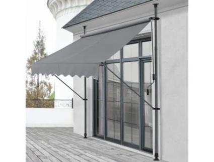 Toldo PRO.TEC (400 x 120 x 200-300 cm - Aço)