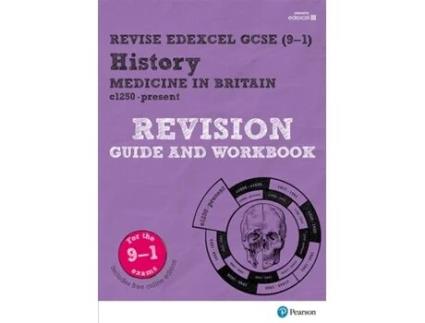 Livro pearson revise edexcel gcse (9-1) history medicine in britain revision guide and workbook + app de kirsty taylor (inglês)