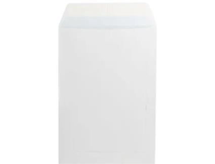Aba para Saco Envelope com Tira de Silicone 250 X 353 Mm Branco 100 G/M²