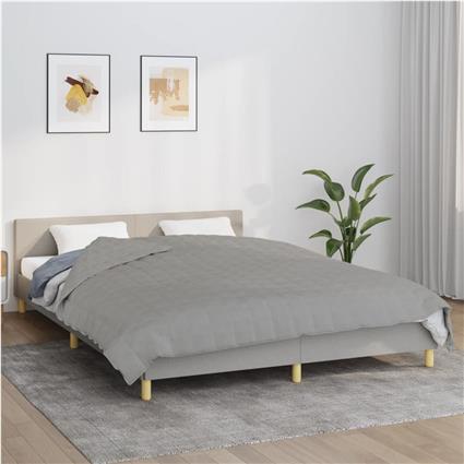 vidaXL Manta pesada 13 kg 200x200 cm tecido cinza