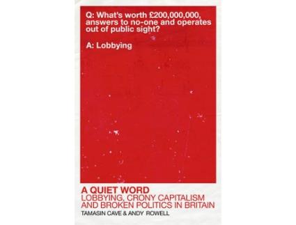 Livro a quiet word de tamasin cave,andy rowell (inglês)