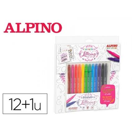 Conjunto de Canetas de Feltro Alpino Dual Artist .