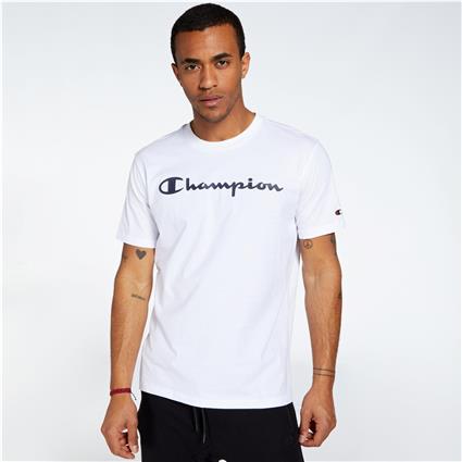 Champion Big Logo - Branco - T-shirt Homem tamanho L