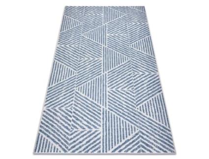 Tapete Color 47176360 Sisal Linhas, Triângulos, Ziguezague Bege / Azulrosa (160 x 230 cm)