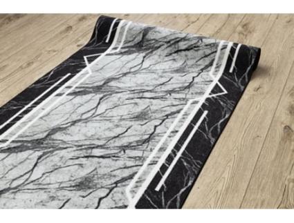 Alcatifa Do Corredor com Reforço de Borracha 57 cm Marmur Mármore, Pedra Cinzento